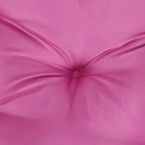 Almofadões p/ banco de jardim 2 pcs 120x50x7 cm tecido rosa
