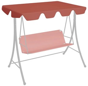 Toldo suplente baloiço 150/130x70/105cm 270g/m² terracota