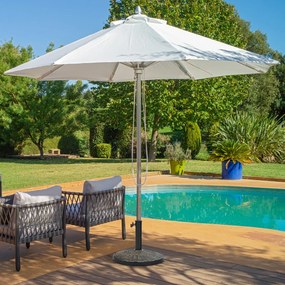 Base de guarda-sol de resina Φ38/48mm suporte de guarda-chuva redondo resistente para 10kg para jardim praia piscina bronze