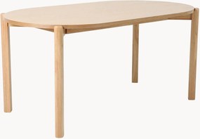 Mesa de jantar em folha de carvalho Elia, 90 x 160 cm