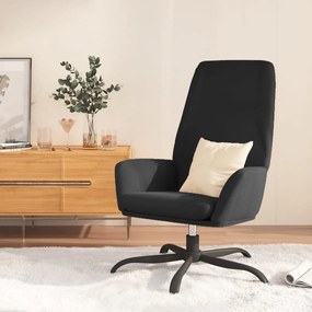 Cadeira de descanso camurça artificial preto