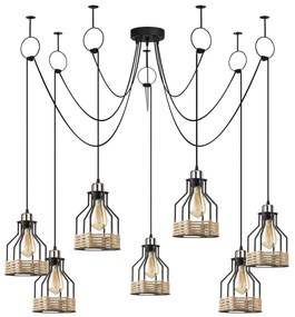 Chandelier Fiko – Preto – 137 cm x 131 cm