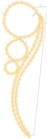 Cordão de iluminação em bola 2 pcs 111,5x35x4,5cm branco quente