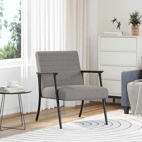 vidaXL poltrona Cinzento-acastanhado 59 x 75 x 78 cm tecido
