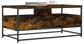 Mesa de centro 100x51x45 cm derivados madeira carvalho fumado