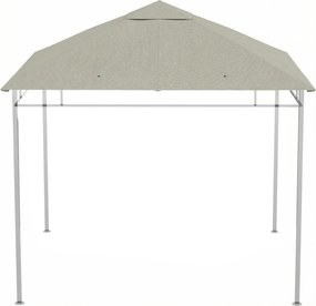 Toldo de substituição 3 x 3 m para tenda (NÃO INCLUIDA) ou cobertura de jardim em poliéster, 180 g/m², , cinzenta