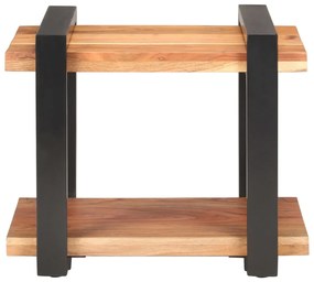 Mesa de cabeceira 50x40x40 cm madeira de acácia maciça