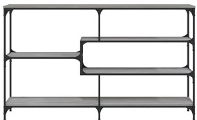 Mesa consola 160x32x95 cm derivados de madeira cinzento sonoma