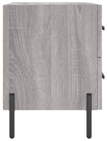 Mesas de cabeceira 2 pcs derivados de madeira sonoma cinza