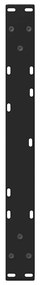 Pés para mesa de centro em V 2 peças preto 70x(42-43,3) cm aço