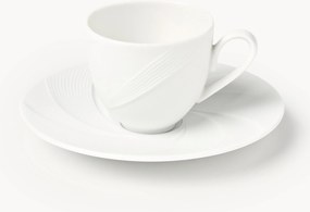 Chávenas de café expresso em porcelana com pires Adonis, conjunto de 4