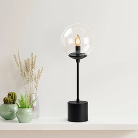 Candeeiro de Mesa Globo – Preto – 20 x 20 x 57 cm