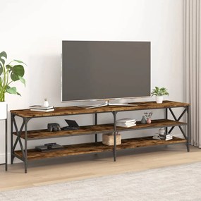 vidaXL Móvel de TV 180x40x50 cm derivados de madeira carvalho fumado