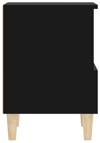 Mesas de cabeceira 2 pcs 40x35x50 cm preto