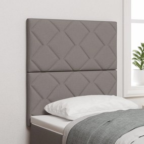 Cabeceira vidaXL Design de Blocos de Diamante Taupe 80 cm Tecido, Cabe
