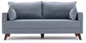 Sofá 2 Lugares "Oslo" - Azul - 177x85x81 cm - Design Moderno