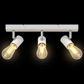 Spotlight de Teto 3 Via Ajustável Branco E27