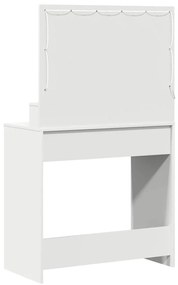 mesa de maquilhagem vidaXL com luzes LED brancas 79x41x135 cm