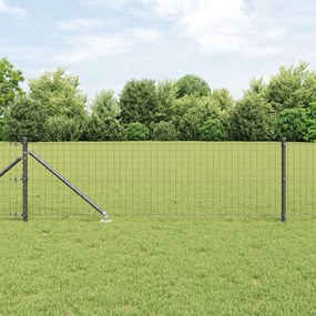 Postes de Cerca vidaXL com Ponta 26 pcs Ø32 mm 80 cm Aço Galvanizado