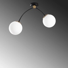 Chandelier Kromozom – Branco e Preto – 51 x 15 cm