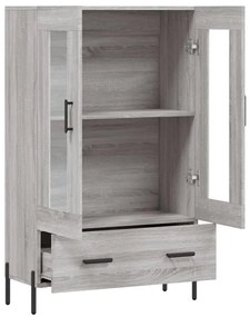 Armário alto derivados de madeira 69,5x31x115cm cinza sonoma