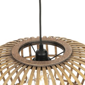 Candeeiro suspenso oriental bambu 44 cm - Amira Oriental