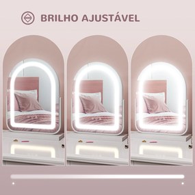 Espelho LED Modello Luce – Rotativo 360° com Iluminação Ajustável – 33