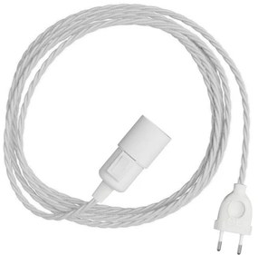 Snake Twisted Plug-in com cabo têxtil trançado colorido