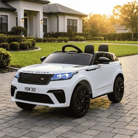 Carro Infantil Mercedes Range Rover Velar 12V, Pneus	Borracha, Assento de couro Branco