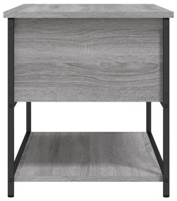 Banco arrumação 70x42,5x47 cm derivados madeira cinzento sonoma