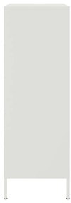 Aparador alto 68x39x113 cm aço branco