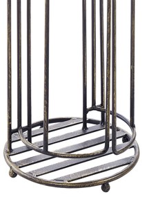 Suporte para papel higiénico em metal preto TEMUCO Beliani