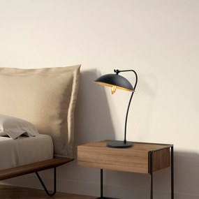 Candeeiro de Mesa Epika – Preto e Dourado – 35 x 27 x 50 cm