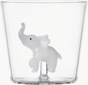 Copo em vidro de borossilicato artesanal White Elephant