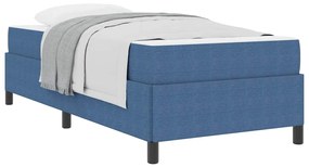 Estrutura da Cama Azul 90 x 190 cm Tecido de veludo côtelé