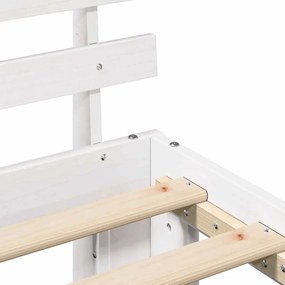 Estrutura de Cama Branca de Madeira Branca Madeira 75 x 190 cm