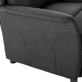 Cadeira Recliner Cinza Escuro em Tecido