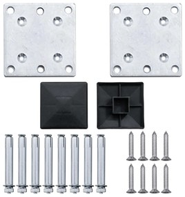 Painel de vedação para jardim 526x106 cm WPC cinzento