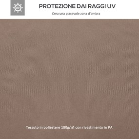 Cobertura/Lona de substituição para tenda de jardim (NÃO INCLUÍDA) 3 x 3 m Castanho