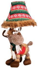 Candeeiro de mesa de Natal Rena Castanho incl. LED - Rudi Para crianças