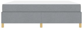 Cama Box Outros Cinza claro e Branco 180 x 200 cm tecido