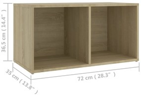8 pcs conjunto móveis de TV derivados madeira carvalho sonoma
