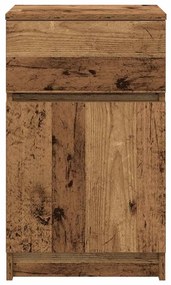 Mesa de cabeceira 39x35x65cm derivados de madeira madeira velha