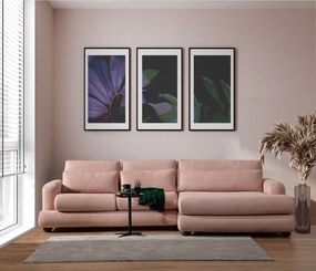 Sofá de Canto River – Rosa – 330x150 cm