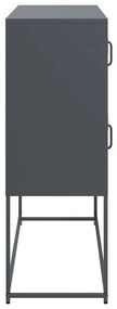 Aparador 100,5x39x107 cm aço laminado a frio antracite