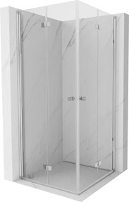 Mexen Mist-F Duo cabine de duche dobrável 85 x 85 cm, transparente, cromada - 8A6-085L-085P-01-00