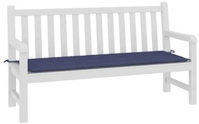 Almofadão p/ banco jardim 150x50x4cm tecido oxford azul-marinho