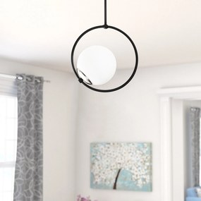 ****  
Conjunto de Candeeiro de Teto e Mesa Dolunay – Preto e Branco –