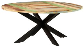 vidaXL Mesa de jantar redonda 175x75 cm madeira recuperada maciça