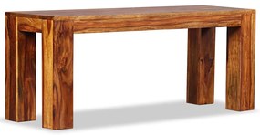 Banco em madeira de acácia maciça 110x35x45 cm